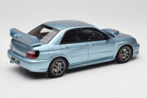 Subaru Impreza WRX STi WR1 GD P. Solberg Edition Ice Blue Metallic Otto 1:18 OT1114 Resin — billede 2 af 6