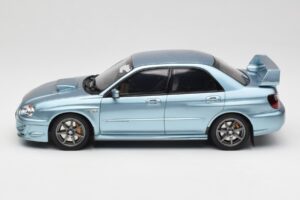 Subaru Impreza WRX STi WR1 GD P. Solberg Edition Ice Blue Metallic Otto 1:18 OT1114 Resin — billede 3 af 6