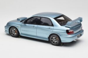 Subaru Impreza WRX STi WR1 GD P. Solberg Edition Ice Blue Metallic Otto 1:18 OT1114 Resin — billede 5 af 6
