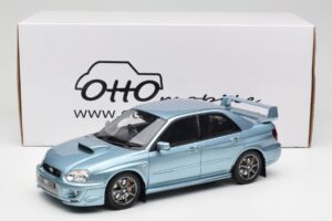 Subaru Impreza WRX STi WR1 GD P. Solberg Edition Ice Blue Metallic Otto 1:18 OT1114 Resin — billede 6 af 6