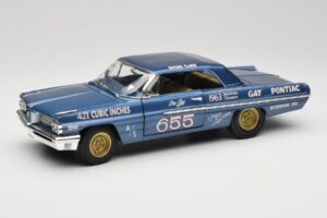 Pontiac Catalina Super Duty Super Stock #655 Blå 1962 Auto World 1:18 AW201/06 Metal