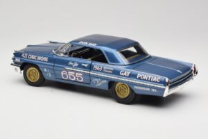 Pontiac Catalina Super Duty Super Stock #655 Blå 1962 Auto World 1:18 AW201/06 Metal — billede 7 af 8