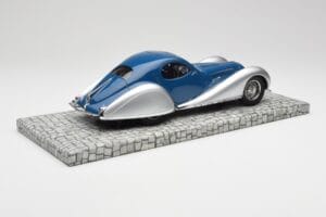 Talbot-Lago T150 C-SS Coupe Blå Sølv Minichamps 1:18 107117122 Resin — billede 2 af 6