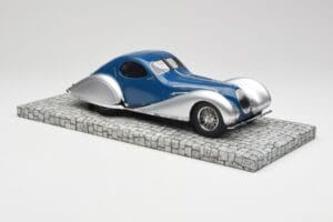 Talbot-Lago T150 C-SS Coupe Blå Sølv Minichamps 1:18 107117122 Resin — billede 4 af 6