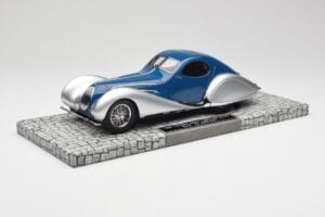 Talbot-Lago T150 C-SS Coupe Blå Sølv Minichamps 1:18 107117122 Resin
