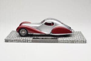 Talbot-Lago T150 C-SS Coupe Sølv Rød Minichamps 1:18 107117121 Resin — billede 3 af 6