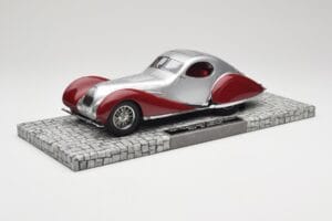 Talbot-Lago T150 C-SS Coupe Sølv Rød Minichamps 1:18 107117121 Resin