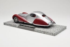 Talbot-Lago T150 C-SS Coupe Sølv Rød Minichamps 1:18 107117121 Resin — billede 5 af 6
