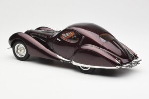 Talbot-Lago T150 C-SS Figoni & Falaschi Teardrop Mørk Bordeaux Metallic CMC 1:18 M-179 Metal — billede 4 af 6