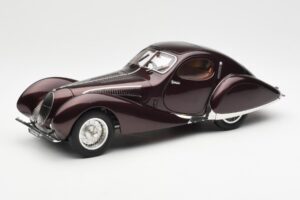 Talbot-Lago T150 C-SS Figoni & Falaschi Teardrop Mørk Bordeaux Metallic CMC 1:18 M-179 Metal