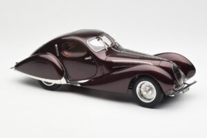 Talbot-Lago T150 C-SS Figoni & Falaschi Teardrop Mørk Bordeaux Metallic CMC 1:18 M-179 Metal — billede 6 af 6