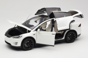 Tesla Model X Hvid OEM 1:18 TESLA001 Metal — billede 2 af 8