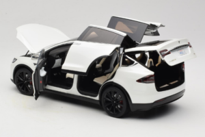 Tesla Model X Hvid OEM 1:18 TESLA001 Metal — billede 5 af 8