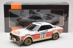 Toyota Celica 2000 GT RA21 #18 J-L. Therier RAC Rally 1977 IXO 1:18 18RMC189C Metal — billede 6 af 6