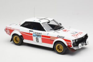 Toyota Celica 2000 GT RA21 #8 H. Mikkola / A. Hertz RAC Rally 1977 IXO 1:18 18RMC189A Metal — billede 4 af 6