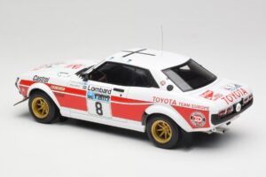 Toyota Celica 2000 GT RA21 #8 H. Mikkola / A. Hertz RAC Rally 1977 IXO 1:18 18RMC189A Metal — billede 5 af 6
