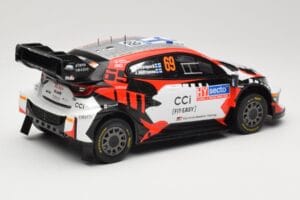 Toyota GR Yaris Rally1 #69 Toyota Gazoo Racing WRT K. Rovanpera / J. Halttunen Rally Finland 2024 IXO 1:18 18RMC218 Metal — billede 2 af 6
