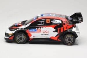 Toyota GR Yaris Rally1 #69 Toyota Gazoo Racing WRT K. Rovanpera / J. Halttunen Rally Finland 2024 IXO 1:18 18RMC218 Metal — billede 3 af 6