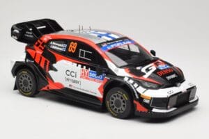 Toyota GR Yaris Rally1 #69 Toyota Gazoo Racing WRT K. Rovanpera / J. Halttunen Rally Finland 2024 IXO 1:18 18RMC218 Metal — billede 4 af 6
