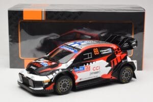 Toyota GR Yaris Rally1 #69 Toyota Gazoo Racing WRT K. Rovanpera / J. Halttunen Rally Finland 2024 IXO 1:18 18RMC218 Metal — billede 6 af 6