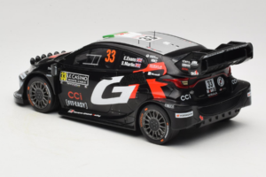 Toyota GR Yaris WRC #33 E. Evans / S. Martin Rally Monte Carlo 2025 IXO 1:18 18RMC229B Metal — billede 5 af 6