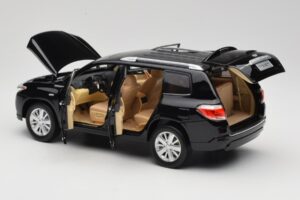 Toyota Highlander XU40 Sort Paudi Model 1:18 2043612-B1 Metal — billede 5 af 8