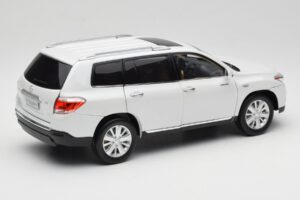Toyota Highlander XU40 Hvid Paudi Model 1:18 2043612-W1 Metal — billede 3 af 8
