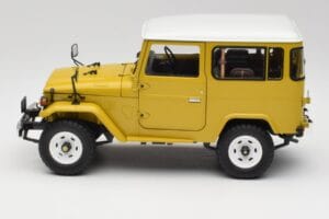 Toyota Land Cruiser FJ40 Sennep Gul Kyosho 1:18 08971Y Metal — billede 4 af 8