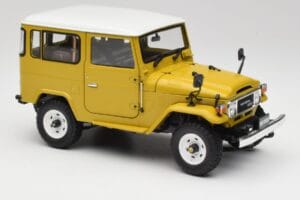 Toyota Land Cruiser FJ40 Sennep Gul Kyosho 1:18 08971Y Metal — billede 6 af 8