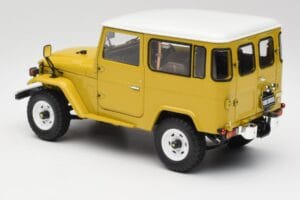 Toyota Land Cruiser FJ40 Sennep Gul Kyosho 1:18 08971Y Metal — billede 7 af 8