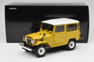 Toyota Land Cruiser FJ40 Sennep Gul Kyosho 1:18 08971Y Metal — billede 8 af 8