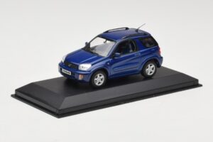 Toyota RAV4 Mørkeblå Grå Interiør Minichamps 1:43 433166004 Metal — billede 2 af 4