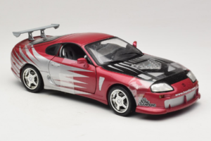 Toyota Supra A80 Fast & Furious Lilla Sølv ERTL 1:18 33708 Metal — billede 4 af 6