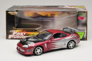 Toyota Supra A80 Fast & Furious Lilla Sølv ERTL 1:18 33708 Metal — billede 6 af 6