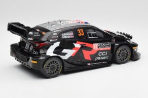 Toyota Yaris Rally1 WRC #33 E. Evans / S. Martin Rally Monte Carlo Night Version 2024 IXO 1:18 18RMC197 Metal — billede 2 af 6