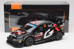 Toyota Yaris Rally1 WRC #33 E. Evans / S. Martin Rally Monte Carlo Night Version 2024 IXO 1:18 18RMC197 Metal — billede 6 af 6