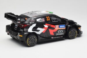 Toyota Yaris Rally1 WRC #33 E. Evans / S. Martin Rally Sweden 2024 IXO 1:18 18RMC200 Metal — billede 2 af 6