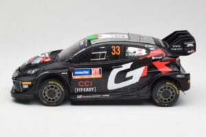 Toyota Yaris Rally1 WRC #33 E. Evans / S. Martin Rally Sweden 2024 IXO 1:18 18RMC200 Metal — billede 3 af 6