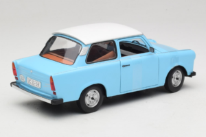 Trabant 601 Deluxe Blå Hvid Sun Star 1:18 4286 Metal — billede 2 af 6
