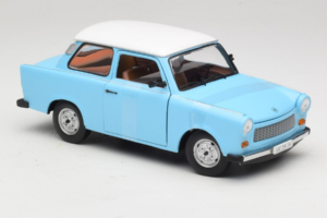 Trabant 601 Deluxe Blå Hvid Sun Star 1:18 4286 Metal — billede 4 af 6