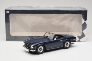 Triumph TR6 PI Mørkeblå Minichamps 1:18 155132032 Metal — billede 6 af 6