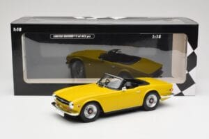 Triumph TR6 RHD Gul Minichamps 1:18 155132034 Metal — billede 6 af 6