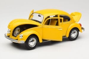 Volkswagen Beetle 1200 Gul Minichamps 1:18 150057106 Metal — billede 2 af 8