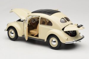 Volkswagen Beetle Type 1 Classic Hvid Welly 1:18 18040W Metal — billede 5 af 8