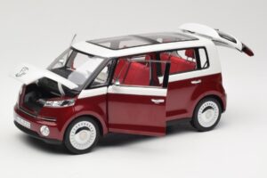 Volkswagen Bulli Minibus Concept Rød & Hvid Norev 1:18 7E9099203BL9 Metal — billede 2 af 8