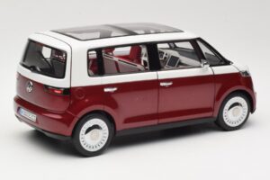 Volkswagen Bulli Minibus Concept Rød & Hvid Norev 1:18 7E9099203BL9 Metal — billede 3 af 8
