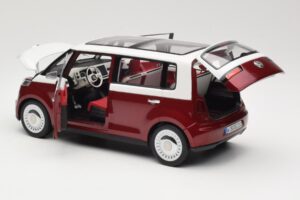 Volkswagen Bulli Minibus Concept Rød & Hvid Norev 1:18 7E9099203BL9 Metal — billede 5 af 8