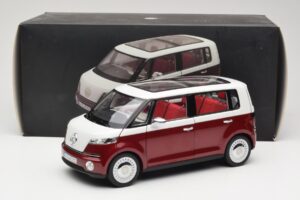Volkswagen Bulli Minibus Concept Rød & Hvid Norev 1:18 7E9099203BL9 Metal — billede 8 af 8