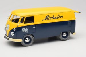 Volkswagen T1 Combi Michelin Sort & Gul Solido 1:18 9406 Metal — billede 2 af 8