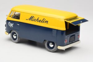 Volkswagen T1 Combi Michelin Sort & Gul Solido 1:18 9406 Metal — billede 5 af 8